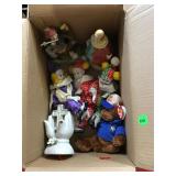 Ceramic figures clowns and more