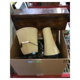 Wood storage box lamps and more