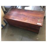 Wood chest, approx 34 inches long