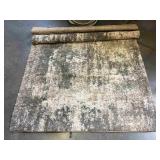 Grey Shag are rug, approx 5ft x 7ft