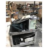 Assorted household items - Printer, stool,