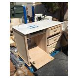 Marble top cabinet from high end hotel, approx 4