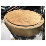 Coffee table with faux croc wrap. No top. From