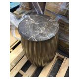 Stone top stool from high end hotel.