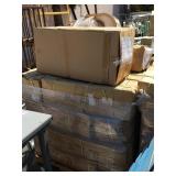 Pallet of walk paper rolls