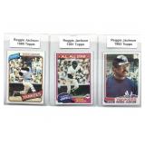 Reggie Jackson 1980-1982 Topps