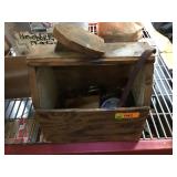 Shoe shine box with contents