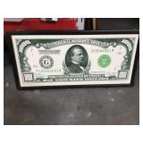 Framed 1000 bill