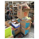 Pallet of kitchen items, clothes and more
