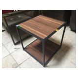 Metal frame modern end table