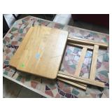 Pair of wood tv trays