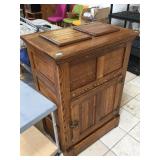 Wood ice chest, approx 32 inches long