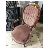 Vintage wood armchair