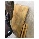 Wood dining table, approx 48 inches long, Ready