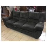 Grey comfy couch (small rip on cushion) , approx