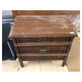 Wood nightstand