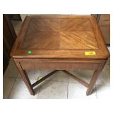 Wood end table