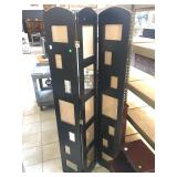 3 panel room divider/photo display, approx