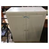 Cabinet with 3 shelves, approx 40 inches long