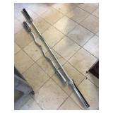 Pair of lifting bars, approx 72 inches largest