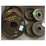 Gold Gym weights incl. 2-5 lbs and 4-2.5 lbs