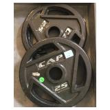 Cap 2-25 lbs weights