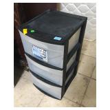 Sterlite 3-drawer storage, approx 24 inches tall