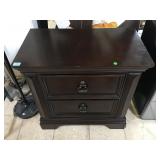 Wood nightstand, approx 30 inches long
