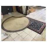 Round rug and more, approx 79 inches diameter