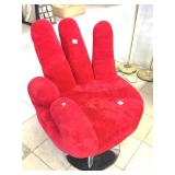 Hand shaped chair, approx 36 inches tall
