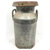 Vintage Metal Milk Can. 20in H