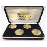 Set of 4 Grand Casino Collectors Coins. Wildlife