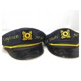 Pair of hats. Captain and 1st Mate.