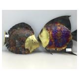 Artesian Copper metal drip sculptures. Fish.