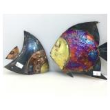 Artesian Copper metal drip sculptures. Fish.