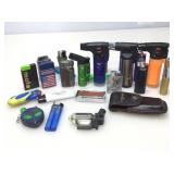 Assorted lighters and more