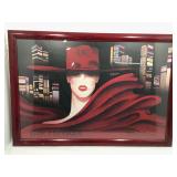 Erik Freyman Print. Villa Lumiére framed to