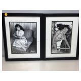 Two Bettie Page Photo Prints. 12.5x15.5