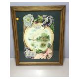 Large Die-Cut advertising calendar. Only has Feb.