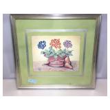 The design source. Auricula II. Framed to 24x22