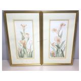 Pair of watercolor tulips. Debbie Copeland. Both