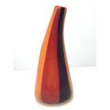 Fusion Z Art Glass Vase. 13in H.