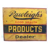 Vintage Metal Double Sided Rawleigh