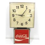 Vintage Coca-Cola Advertising Clock. Electronic