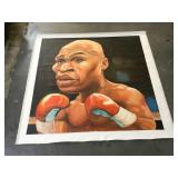 Original Oil On Canvas Of Floyd Mayweather 66x69.