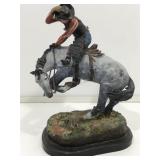 Fredrick Remington Bronze Sculpture hand painted