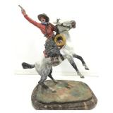 CM Russell Bronze Sculpture Hand-painted by
