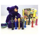 Large TY bear, pez collection and more.