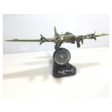 Flying Fortress Teltime Model plane Alarm clock.