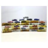 30 Assorted Die Cast Cars. In plastic display